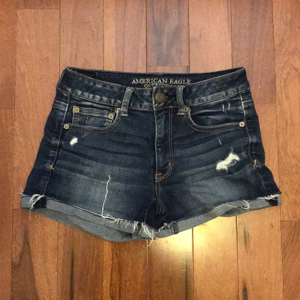 Jean shorts dark wash American Eagle